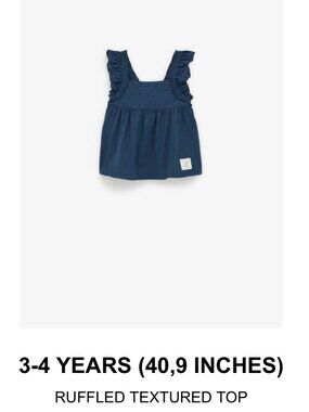 Zara Ruffled Textured Top 3